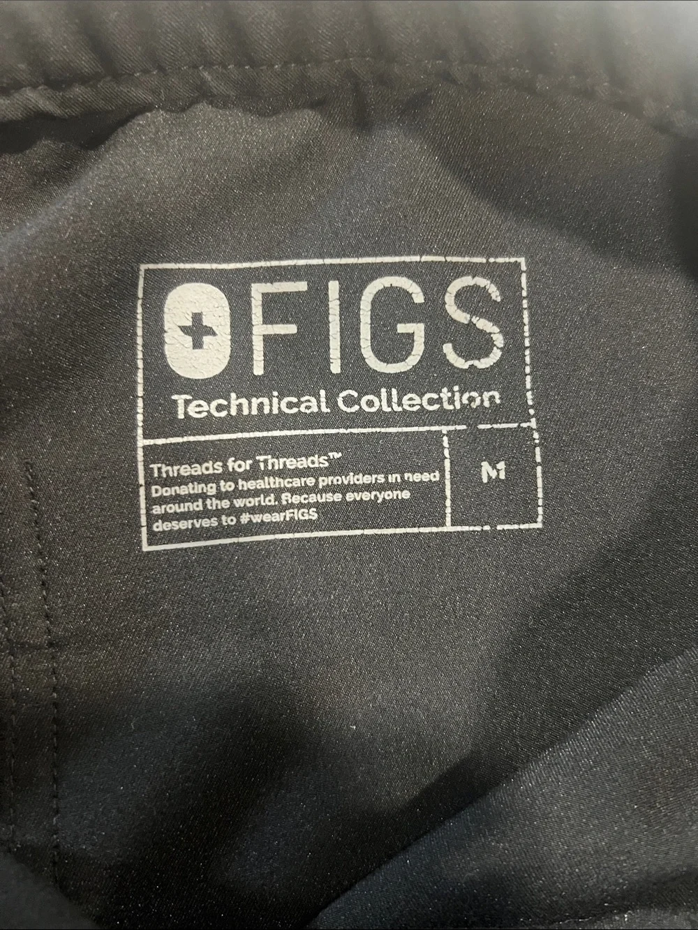 Figs Men's Black Drawstring Utility Joggers